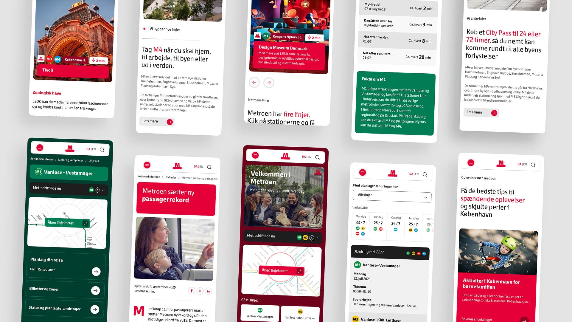 Metro mobile interface